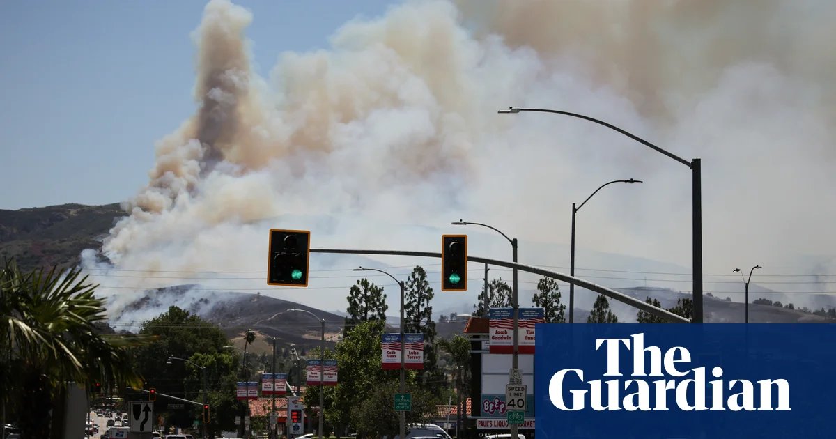 Fast-growing southern California brush fire prompts evacuation orders | California
