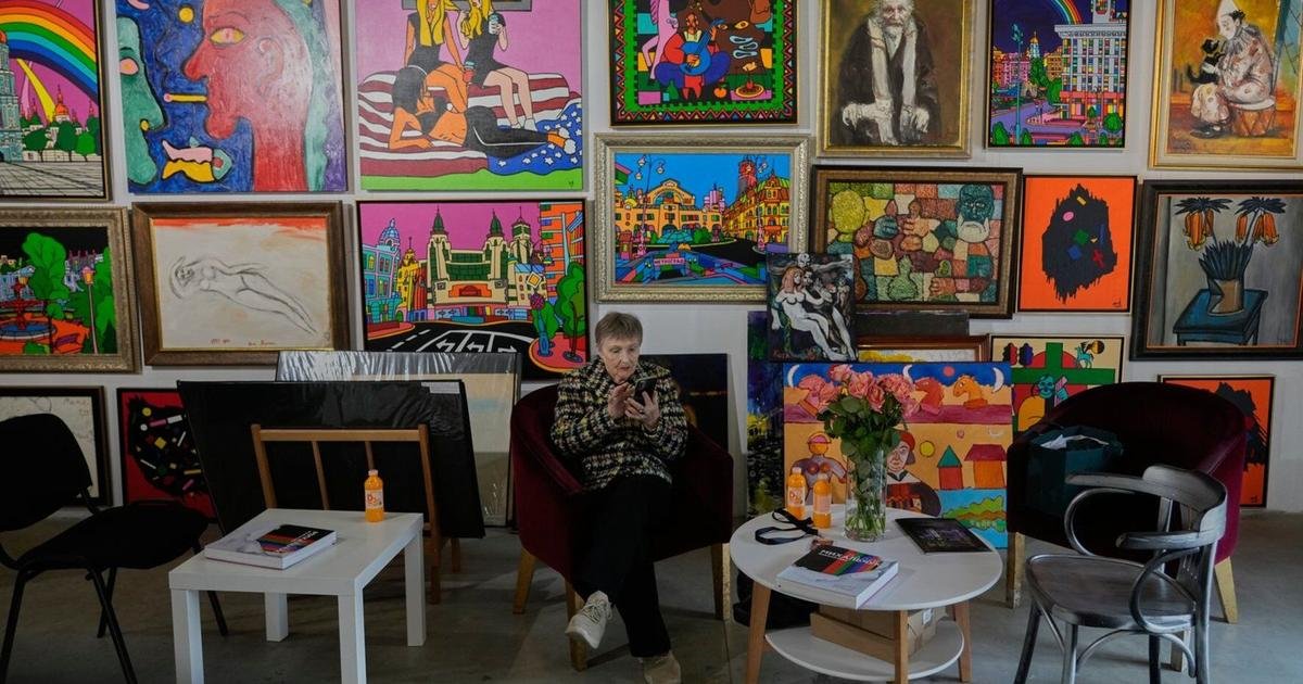 Ukrainians seeking cultural escape from war’s brutality find comfort and resilience at Kyiv art fair