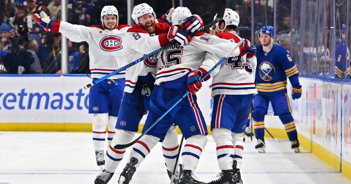 Newhook scores in OT to lift Canadiens over Sabres 3-2 in Game 7