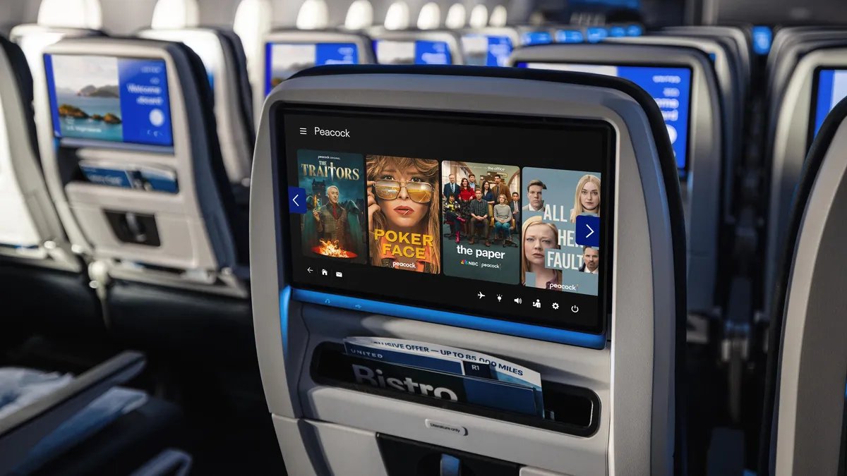 You Can Stream Certain Peacock Shows for Free on United Airlines Now