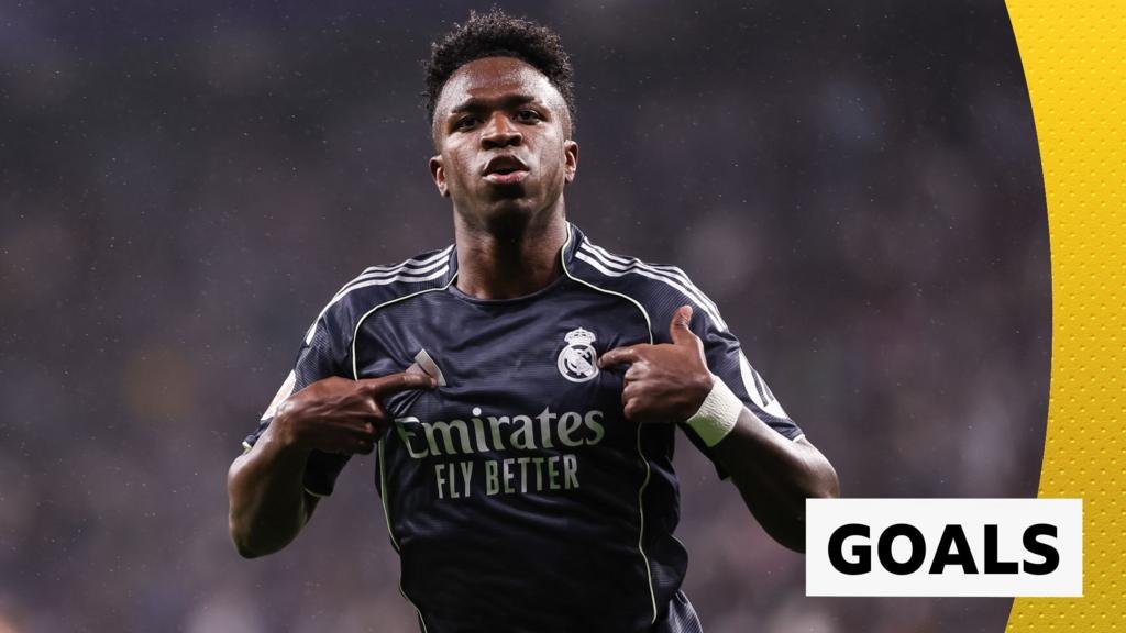 La Liga: Vinicius Jr scores twice as Real Madrid win to keep Barcelona waiting for title