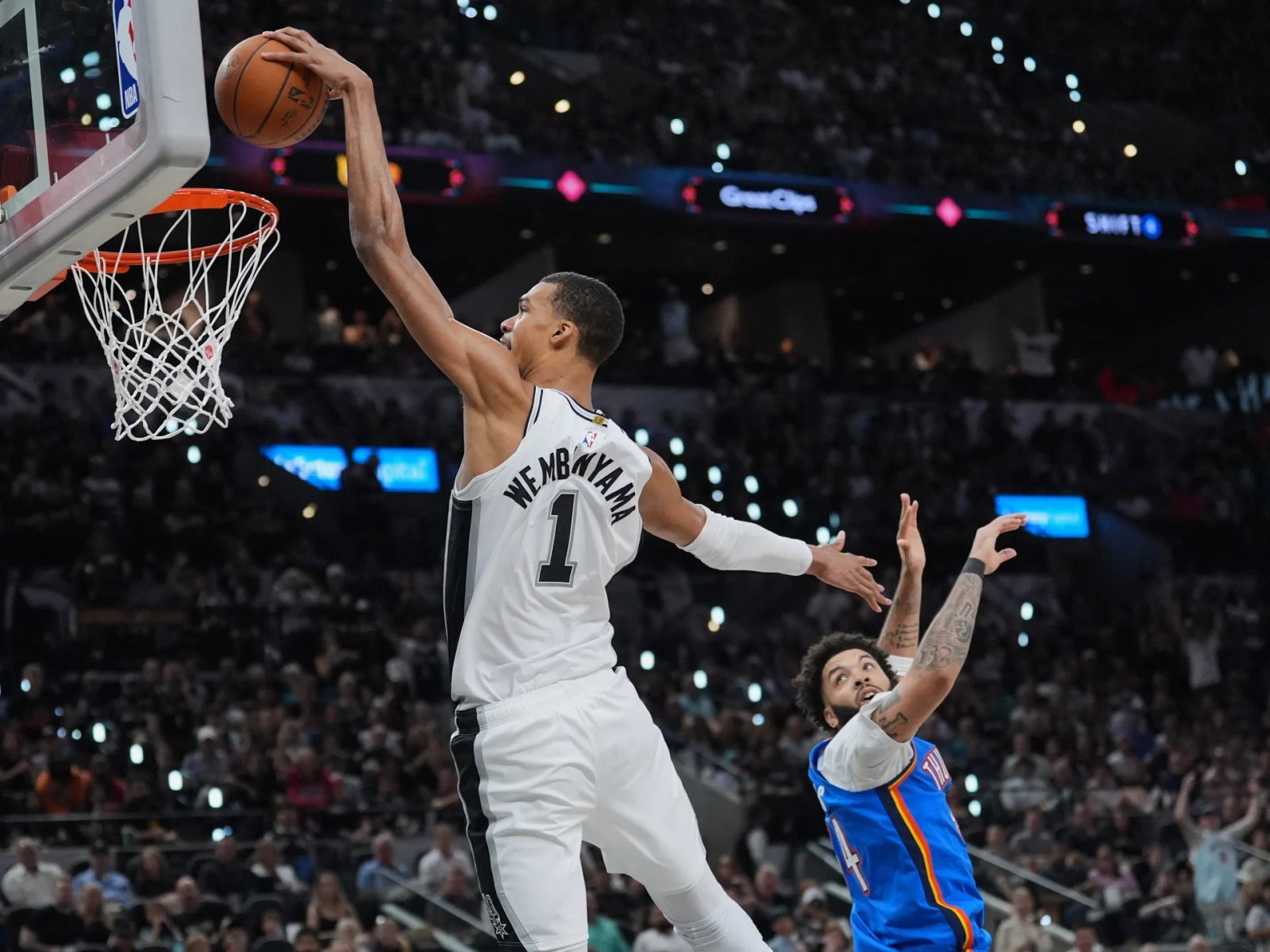 Wembanyama scores 33 as Spurs rip Thunder to level NBA playoffs | Basketball News