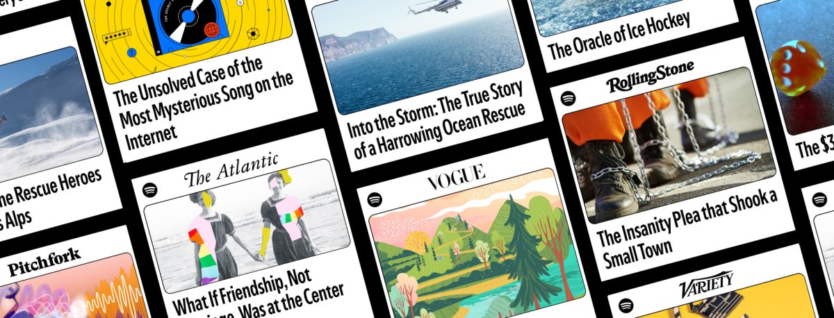 Spotify now lets you stream narrated magazine articles, too
