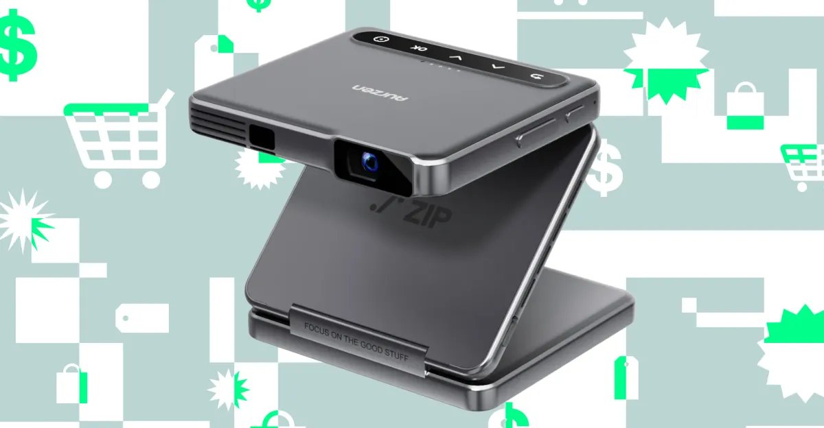 Aurzen’s teeny tiny tri-fold projector is on sale for 40 percent off