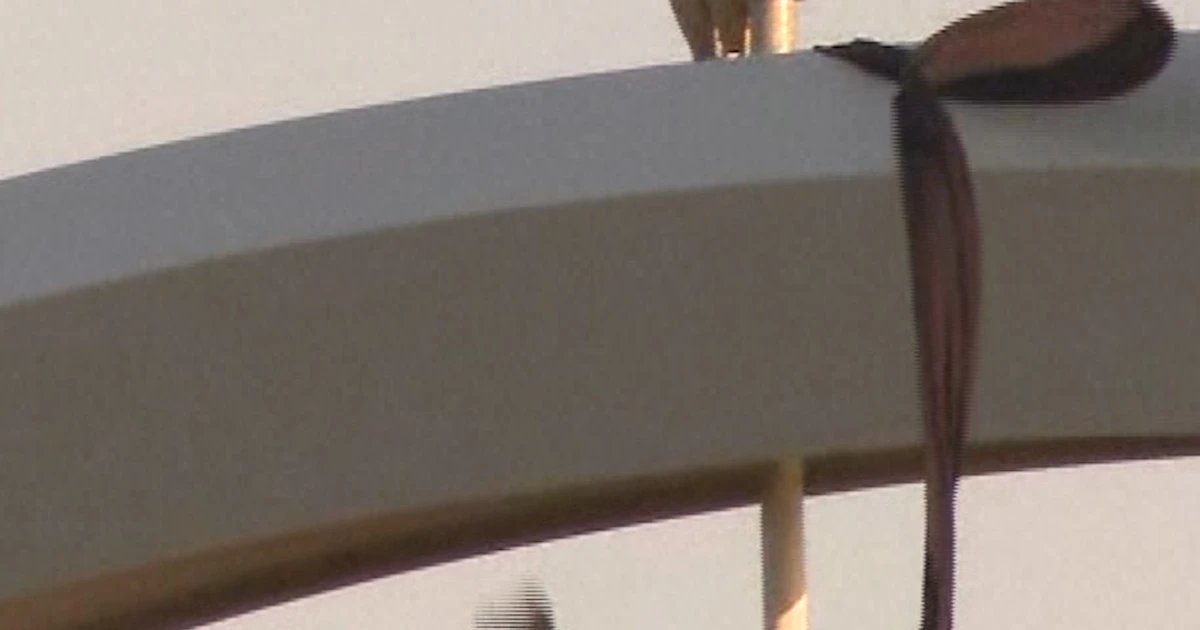 Man climbs D.C. bridge to protest Iran war
