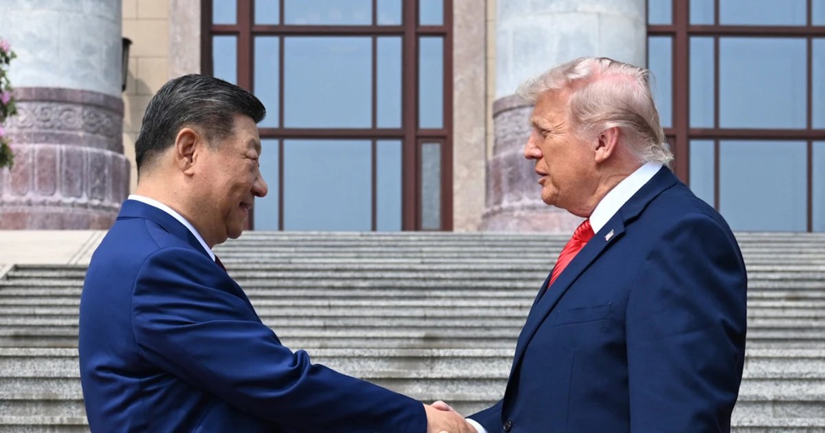 Trump and Xi meet at the Great Hall of the People