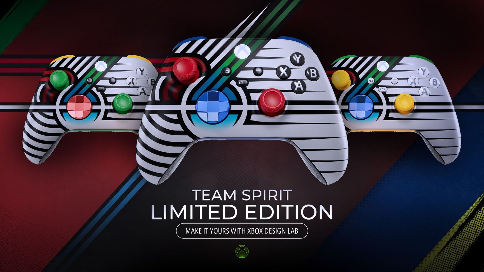 Show Your Colors with XBOX Design Lab – Introducing the Team Spirit Limited Edition Controller