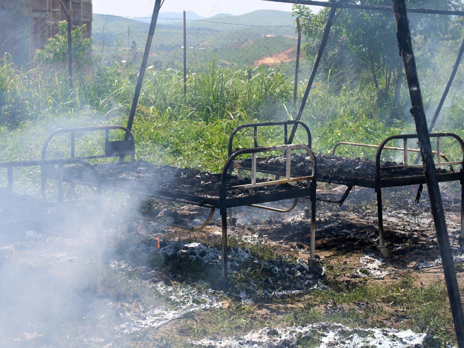 Ebola treatment centre rebuilt after being torched by protesters in DRC | Ebola