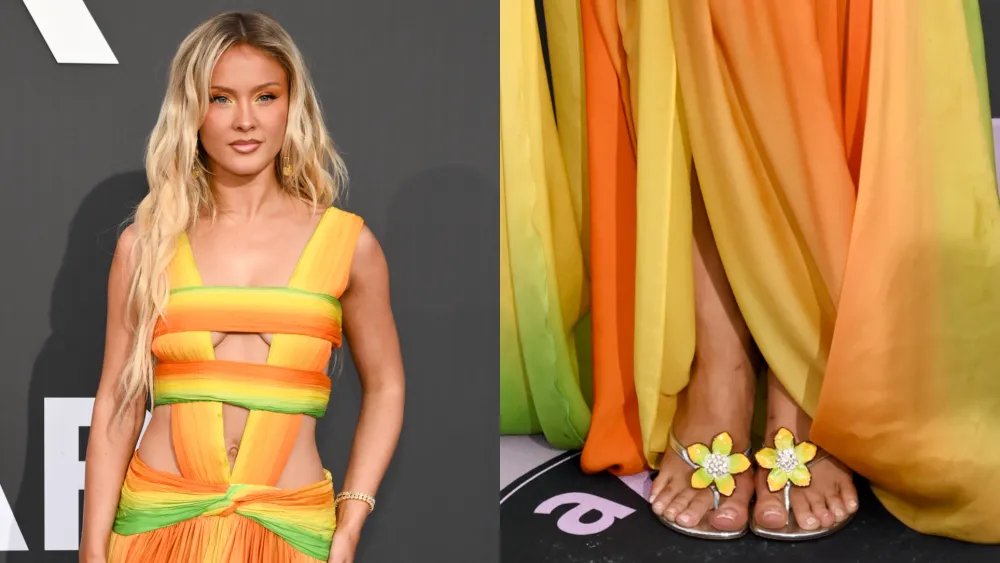 Zara Larsson Pairs Roberto Cavalli With Amina Muaddi Heels in Cannes