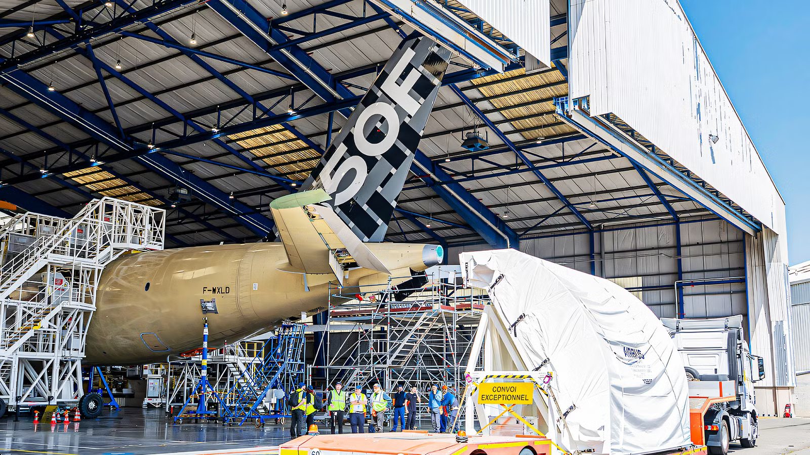 Inside The Airbus A350F’s Record-Breaking Cargo Door That Swallows Jet Engines Whole