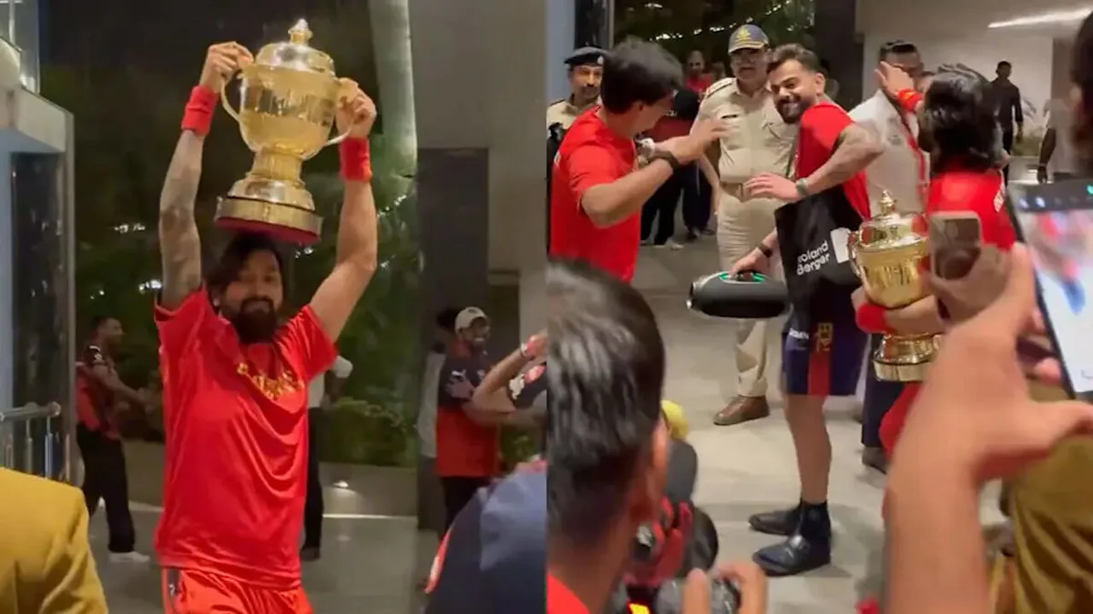 Virat Kohli’s dhol dance with Krunal Pandya goes viral after RCB’s IPL 2026 title triumph – WATCH