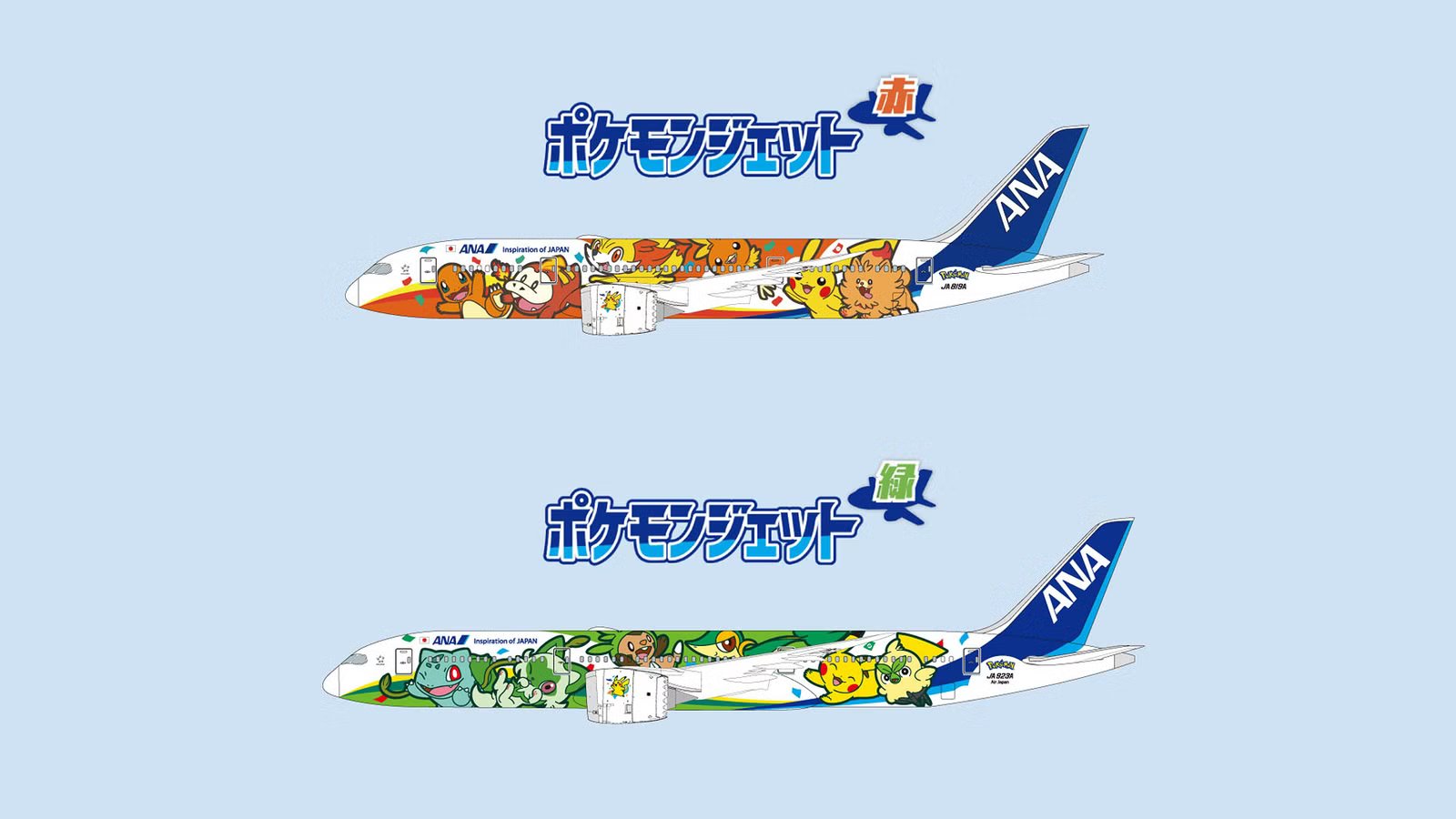 Gotta Track ‘Em All: ANA Unveils New Pokémon Red, Green & Blue Jets