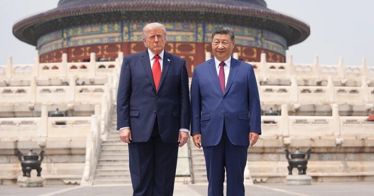 Trump wraps up visit with Xi in China tonight, after talks on trade and stern words on Taiwan