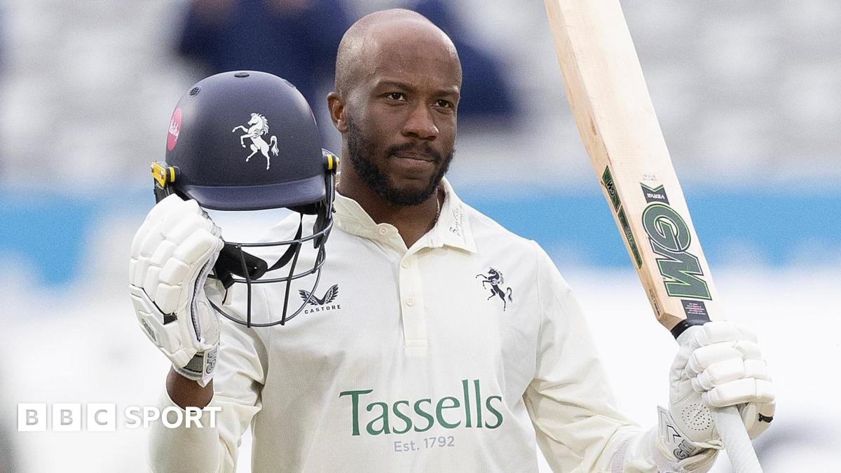 County Championship: Daniel Bell-Drummond hits century for Kent against Derbyshire