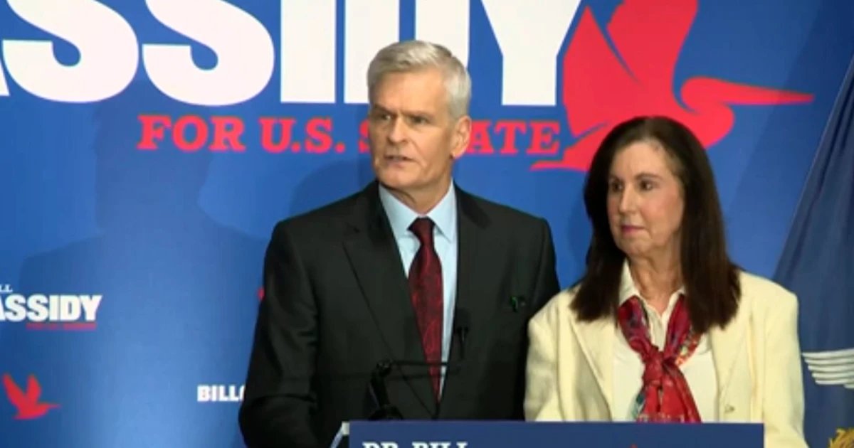 GOP Sen. Bill Cassidy speaks after Louisiana primary loss