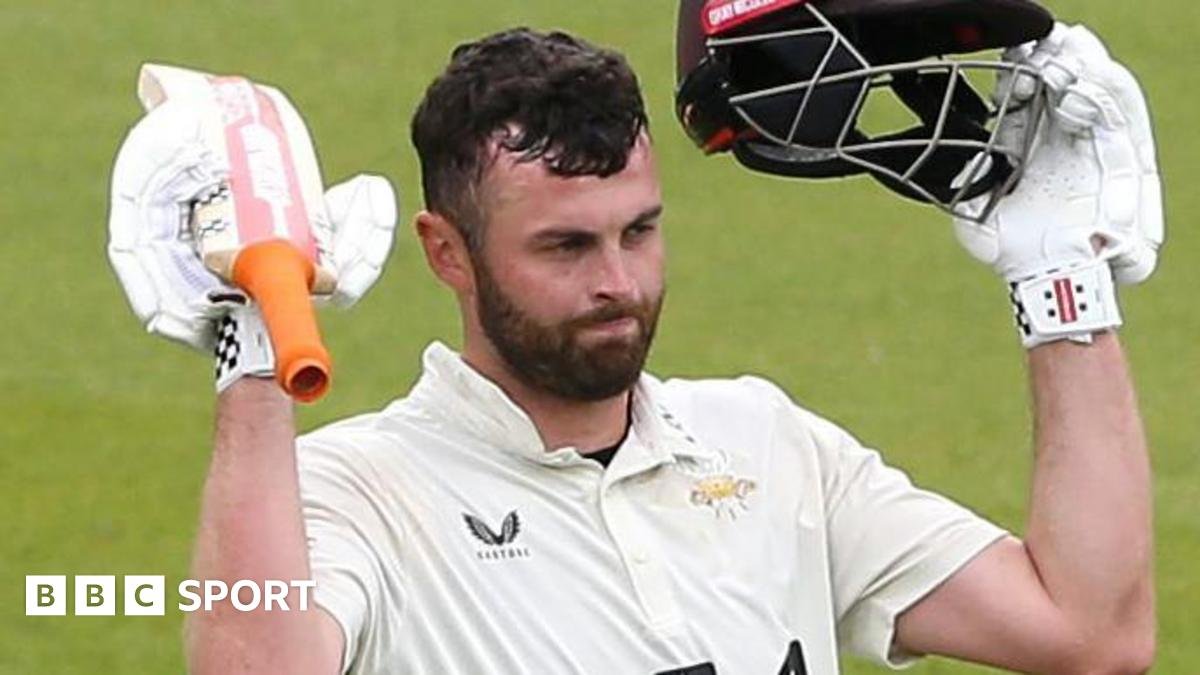 County Championship: Dom Sibley century puts Surrey on top against Sussex
