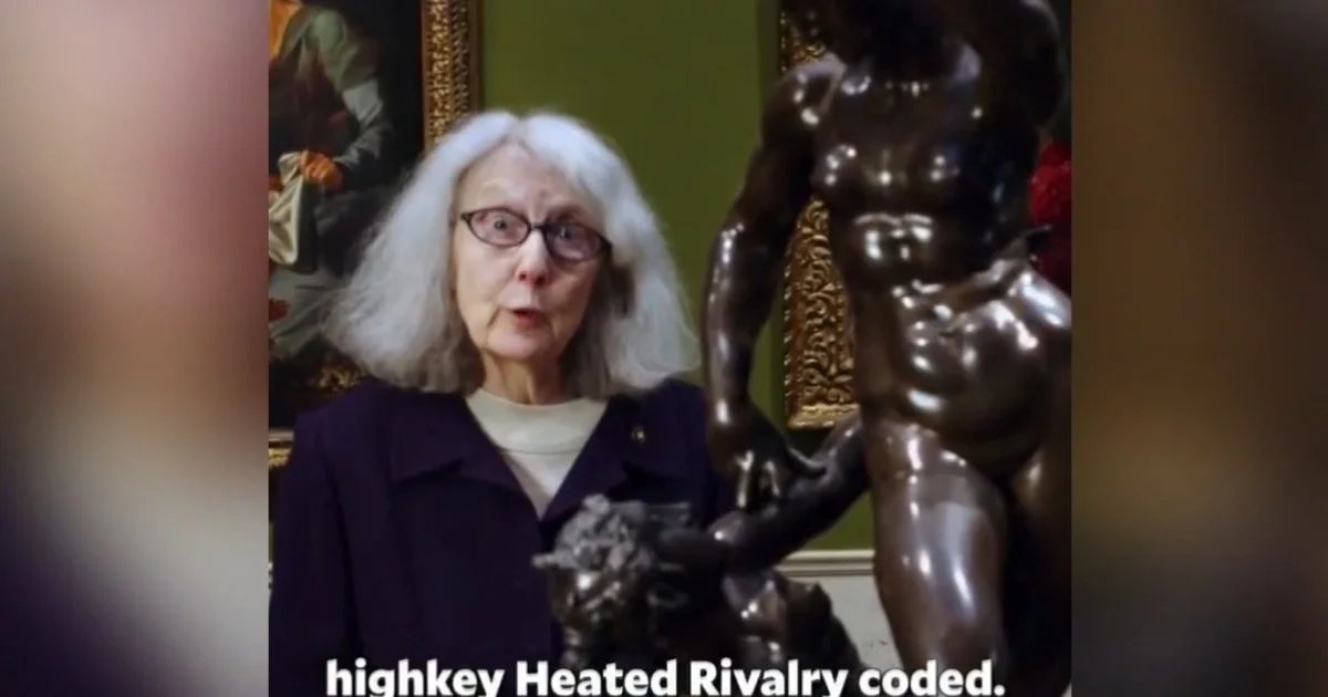 77-year-old leaves no crumbs, using Gen Z slang to bring attention to art gallery