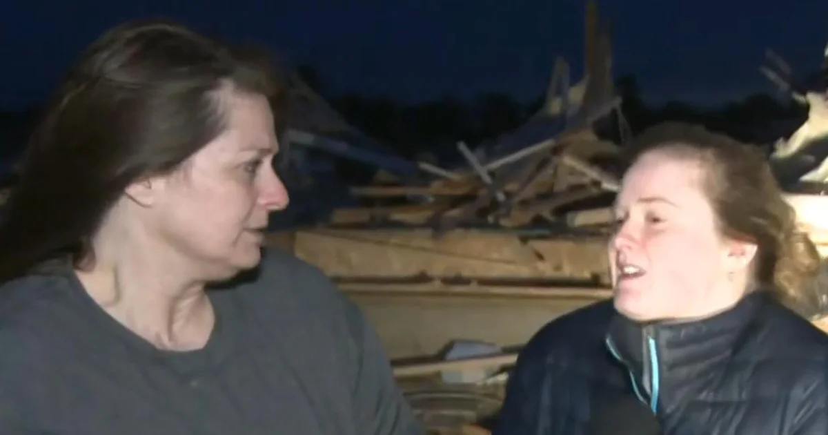 Mother and daughter describe terrifying tornado that leveled newly-built home