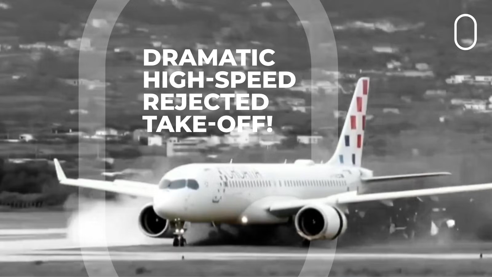 Dramatic High-Speed Rejected Takeoff: A220 Leaves Runway, Smashes Signs