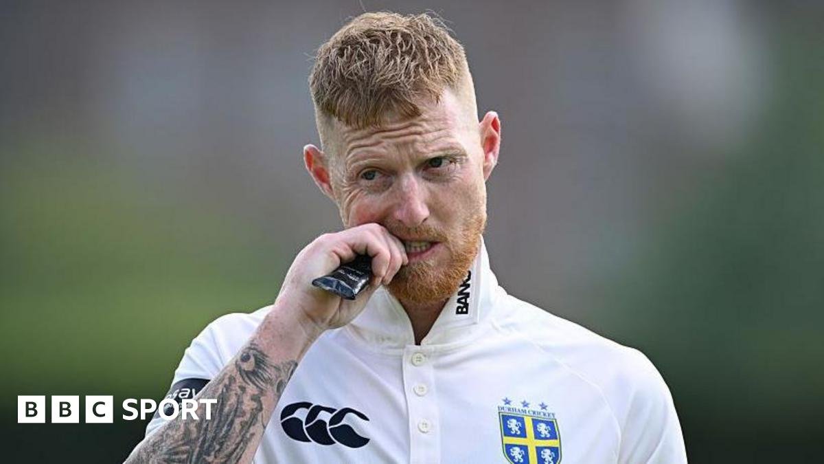 Ben Stokes out for 14 on second day of Durham game at Worcestershire
