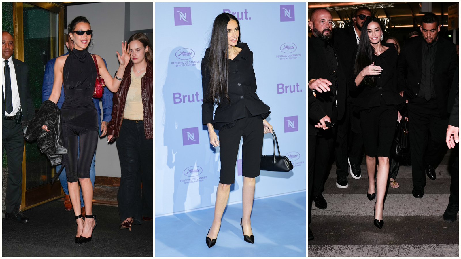 The Leggings and Heels Styling Hack Demi Moore and Bella Hadid Are Backing