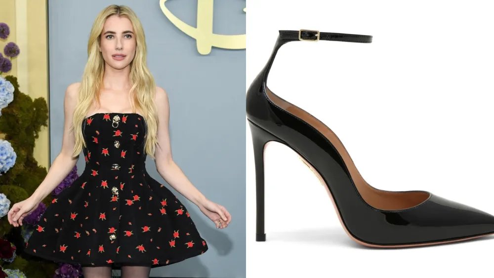 Emma Roberts and Lindsay Lohan Wear Aquazzura at 2026 Disney Upfronts