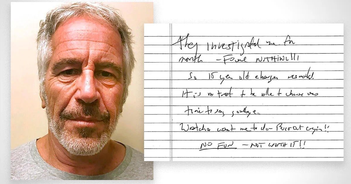 Jeffrey Epstein’s possible suicide note released by judge