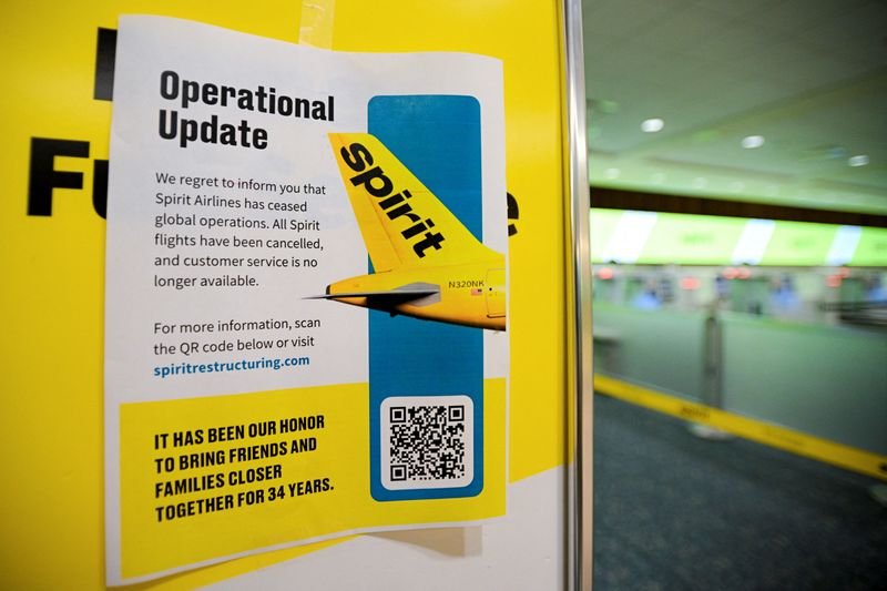 Spirit nearly done processing customer refunds after shutdown