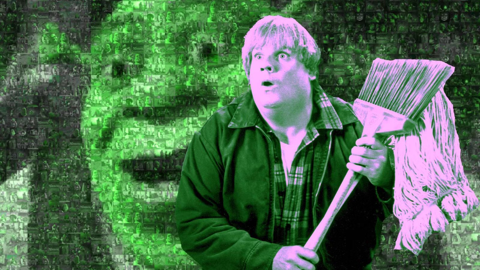 Before Mike Myers was Shrek, it was Chris Farley