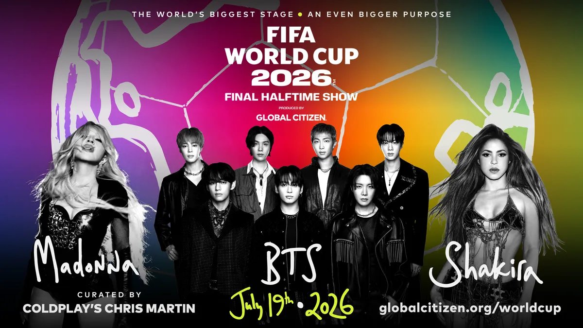 Madonna, Shakira and BTS Teaming Up for FIFA World Cup Final Halftime Show