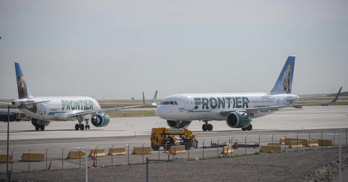 Pedestrian hit by Frontier airplane departing Denver for Los Angeles, flight safely canceled for takeoff