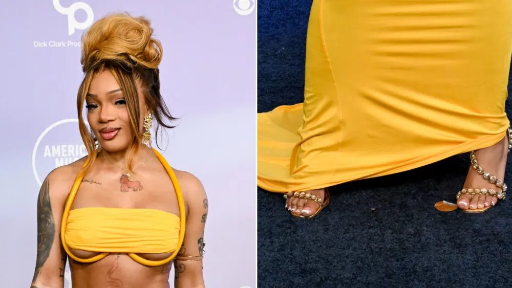 GloRilla Goes Golden Hour in Crystal Steve Madden Sandals at 2026 AMAs