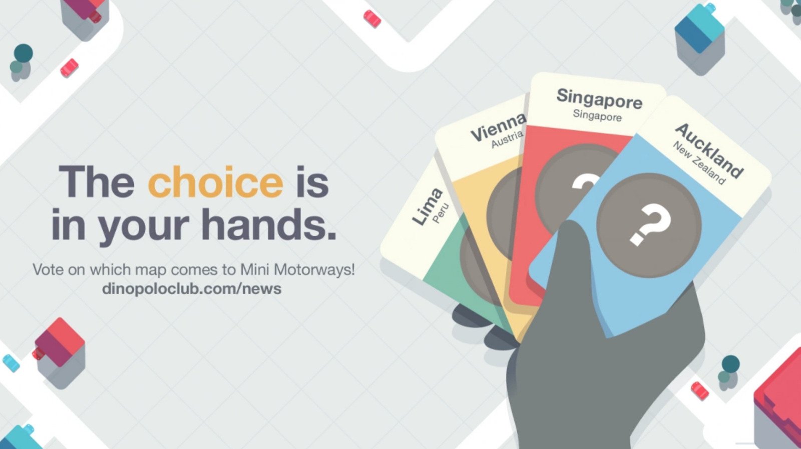 Mini Motorways Is Letting Players Vote For Its Next City Map