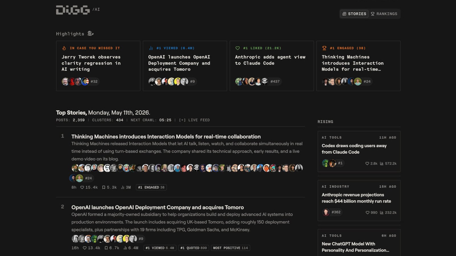 Digg Is Back Again, This Time To Aggregate AI News