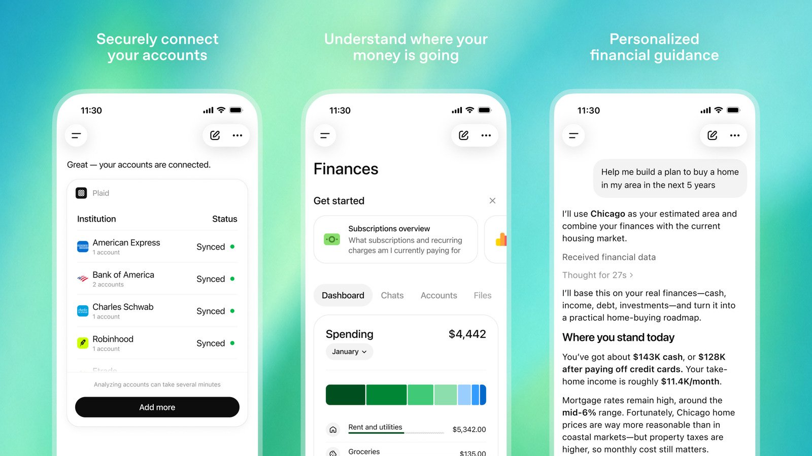 ChatGPT Will Offer Personalized Financial Advice (If You Connect Your Bank Account)