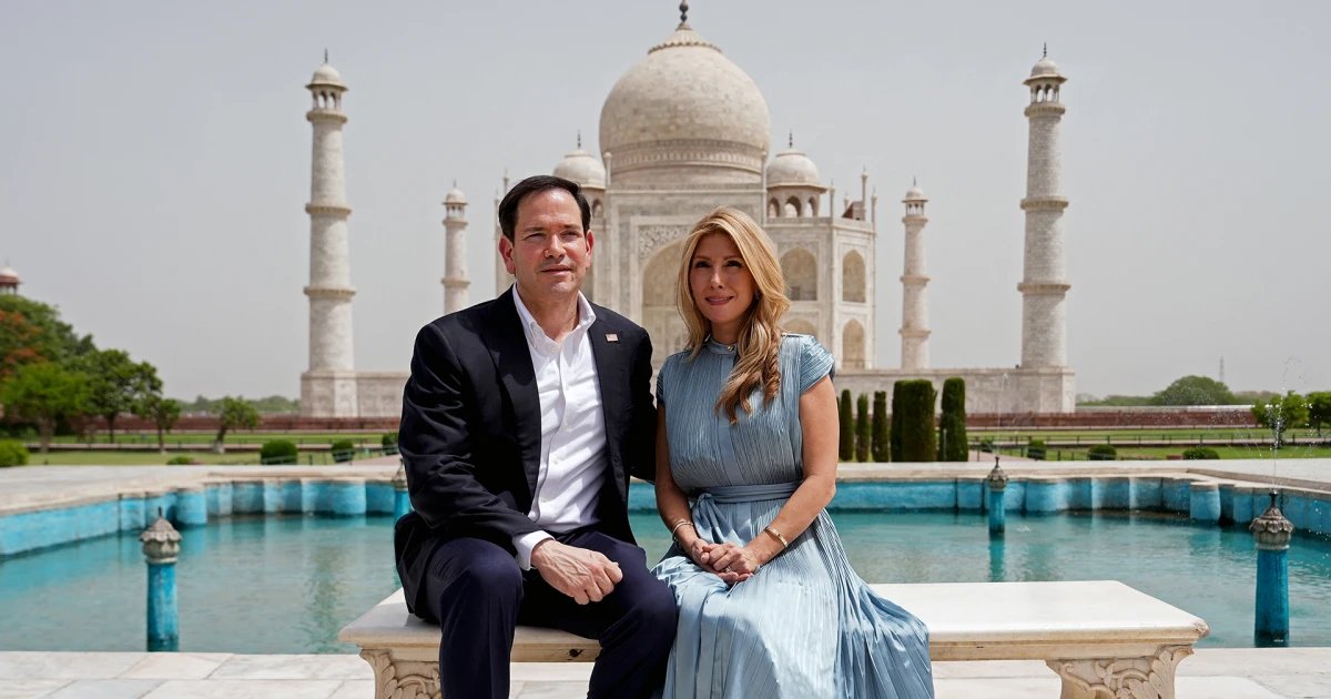 Rubio tours India’s famed Taj Mahal amid strained trade relations