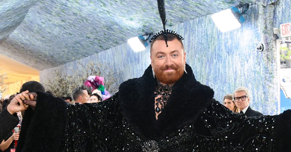 Sam Smith wows in black Christian Cowan outfit
