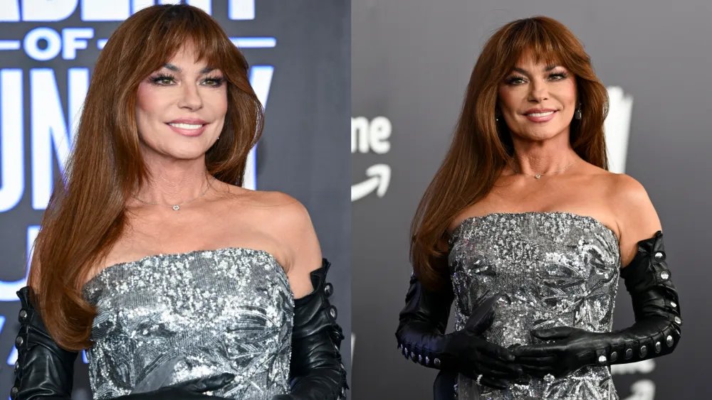 Shania Twain Shimmers in Falguni Shane Peacock for ACM Awards 2026
