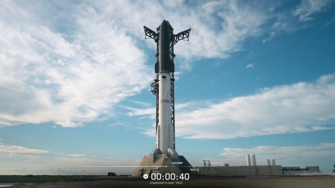 Ground system issue scrubs first launch of SpaceX’s Starship V3 rocket
