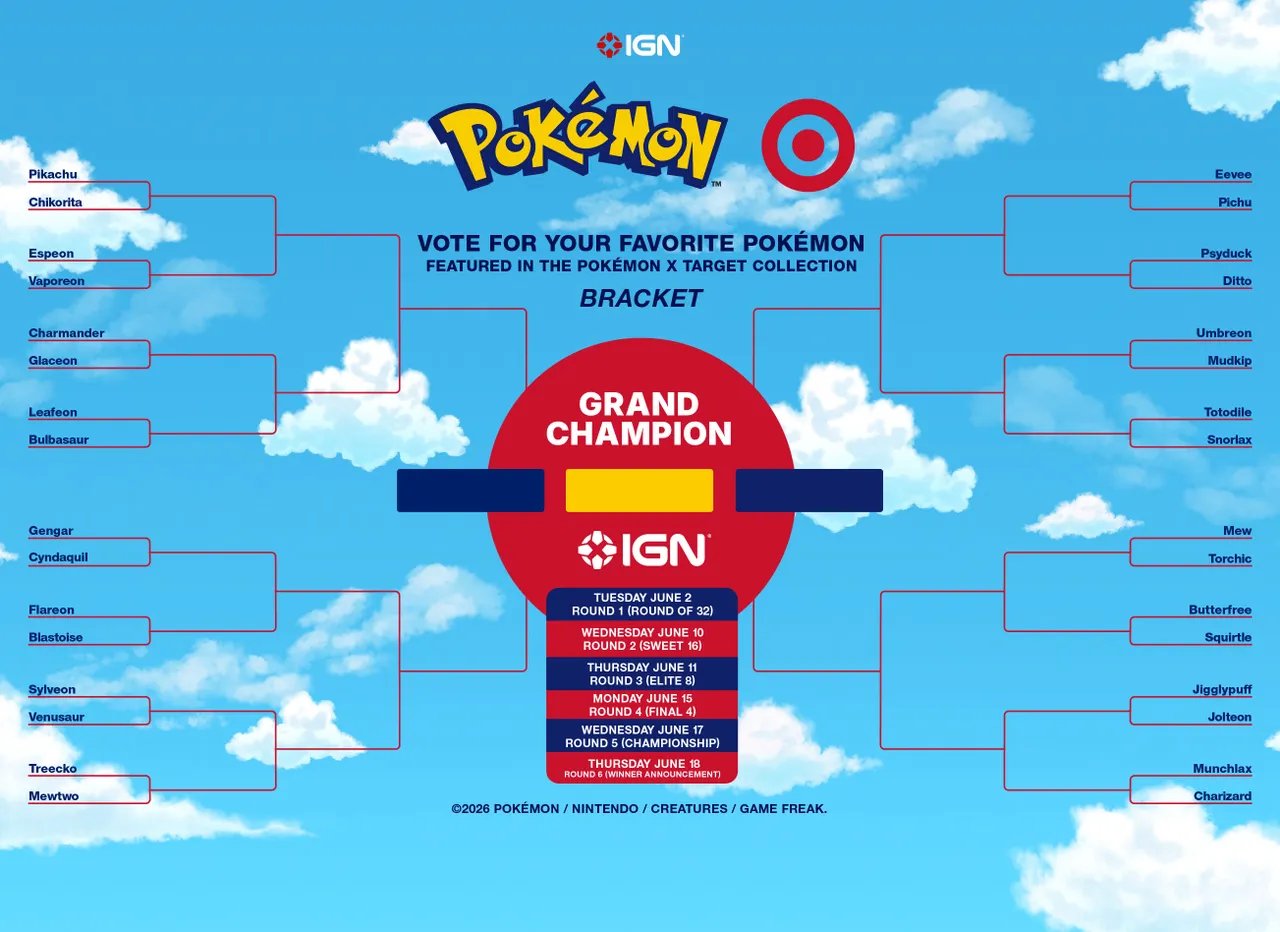Vote for Your Favorite Pokémon Featured in the Pokémon x Target Collection