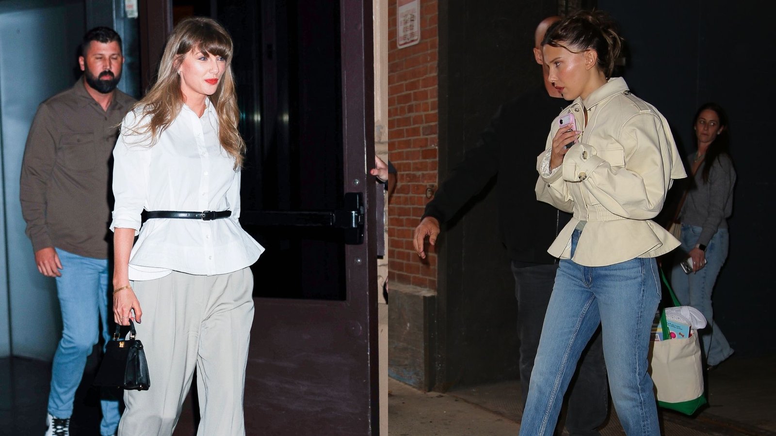 Taylor Swift & Millie Bobby Brown Revive The Peplum Top Trend