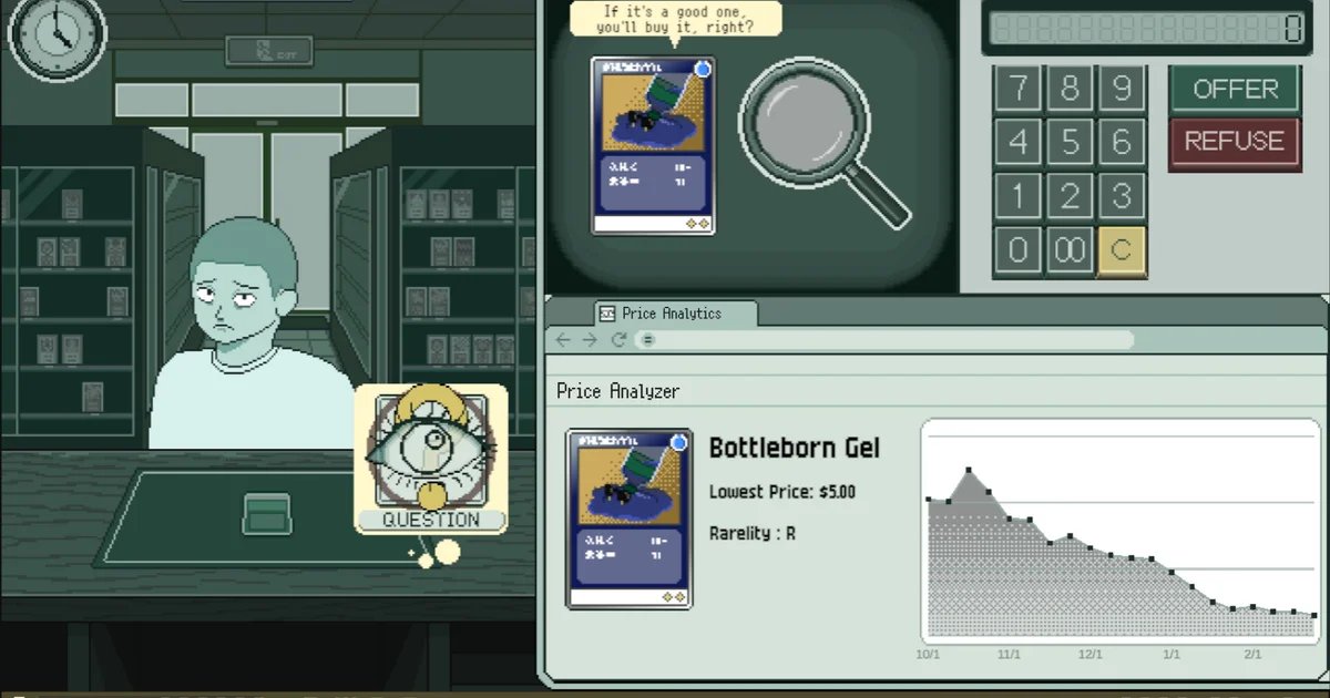 Catch the scalpers who get rich flipping Pokémon TCG cards in this very vindictive shop management game