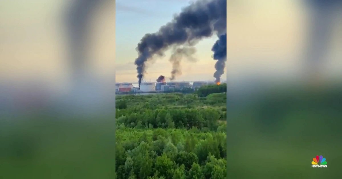 New video shows apparent Ukrainian attacks on Russian targets in St. Petersburg
