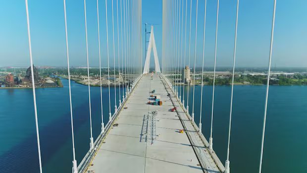 The Gordie Howe International Bridge is ‘essentially complete.’ The fight over it is not