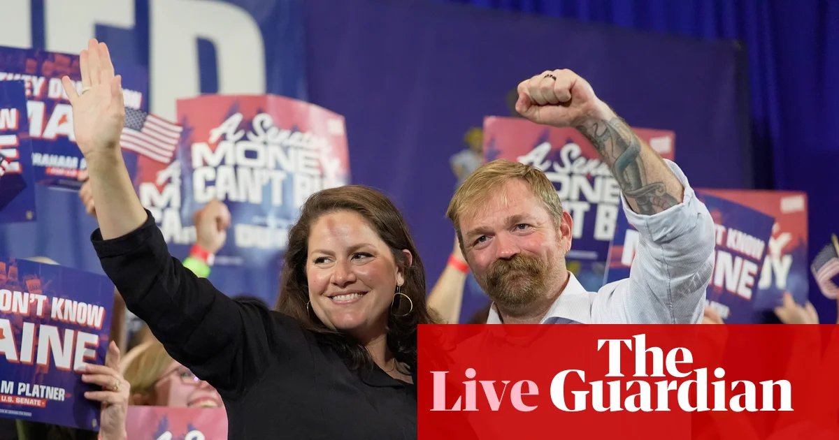 Controversial Graham Platner overcomes allegations to seal Maine Democratic nomination for Senate race – US politics live | US news