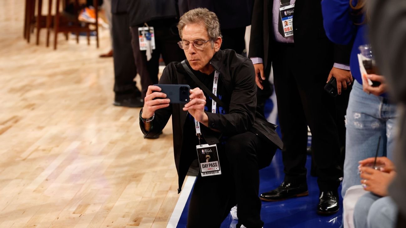 The New York Knicks’ 2026 NBA Finals run through the lens of Ben Stiller