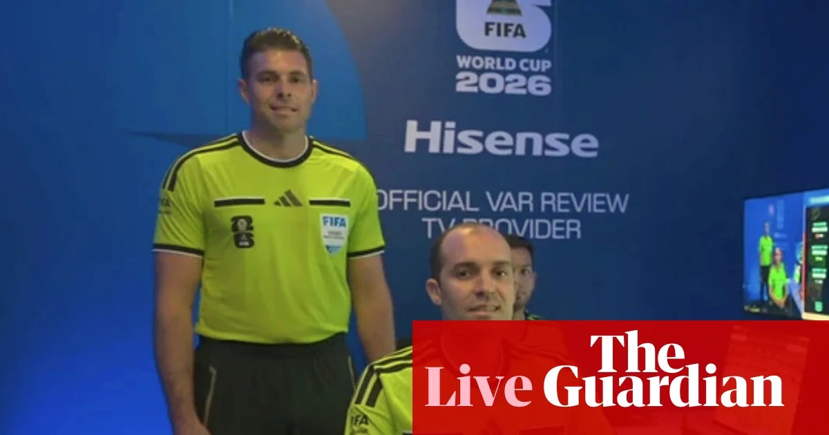 News live: Australian VAR official blames ‘involuntary twitch’ for World Cup broadcast controversy; NSW to spend $100m on grid-scale batteries | Australia news