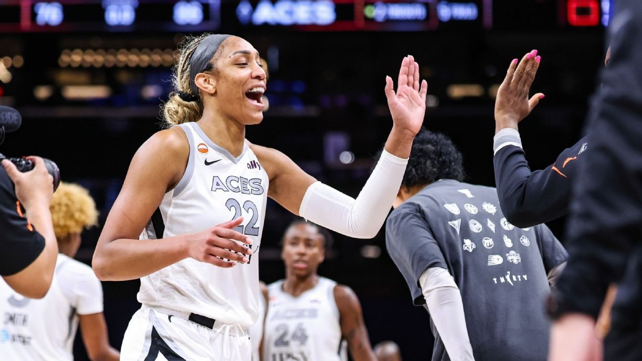 Wilson-led Aces clinch spot in WNBA Commissioner’s Cup final