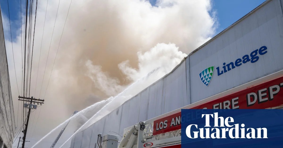 Newsom declares state of emergency for LA as firefighters battle warehouse blaze | California