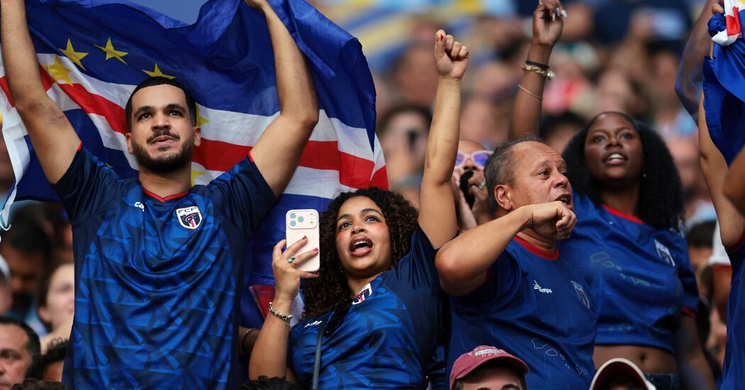 ‘The world knows we exist now’: Cape Verde fans lure neutral spectators to their side.